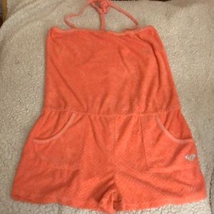 Roxy orange terry romper